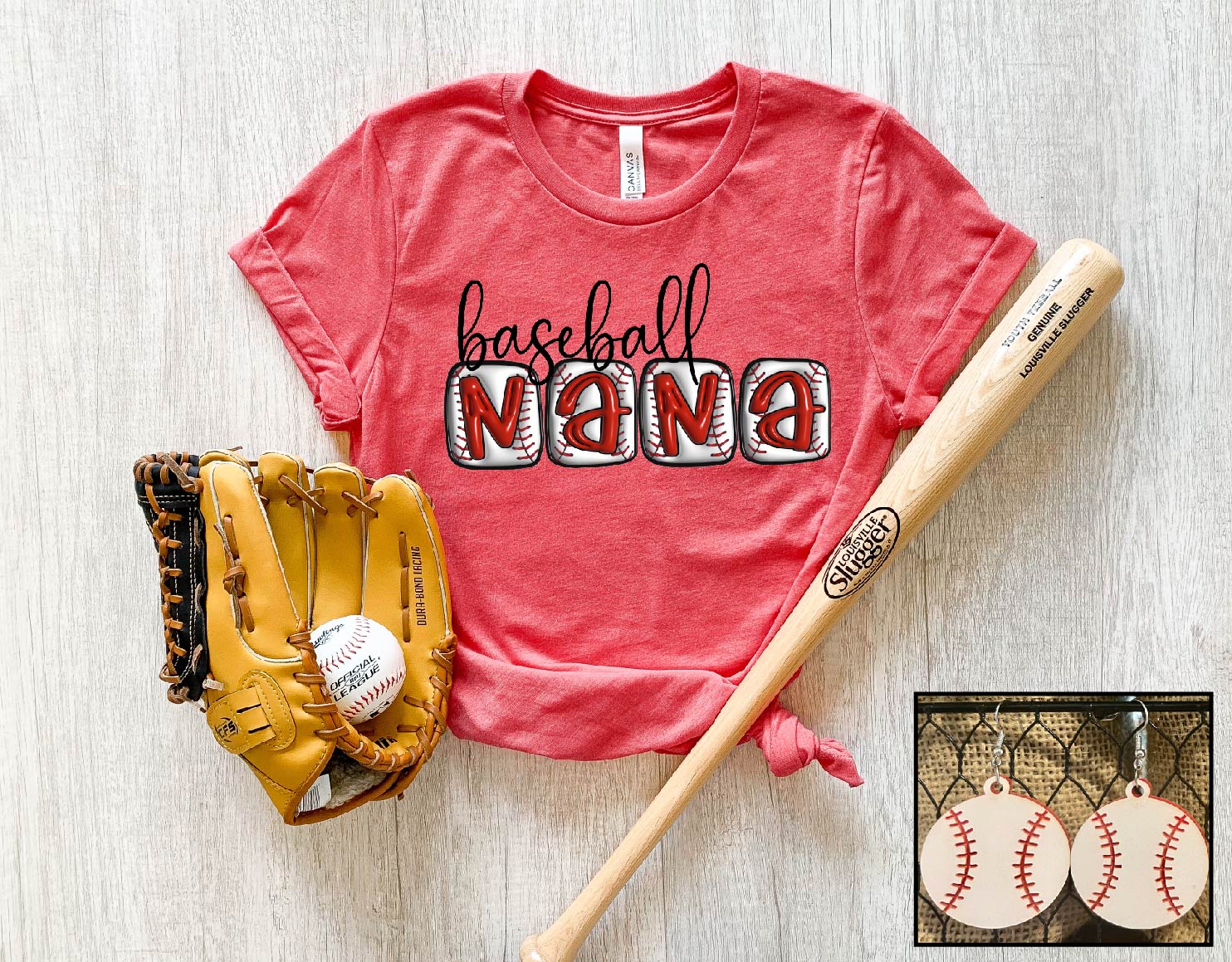 Baseball Nana- Puff Look - S. M. & Co. T-Shirt