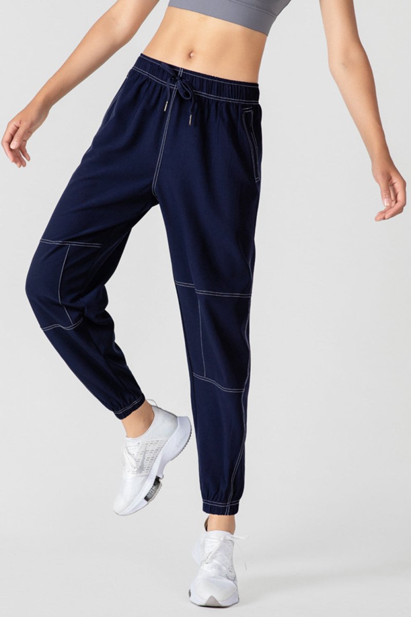 Basic Bae Drawstring Joggers with Pockets - S. M. & Co.