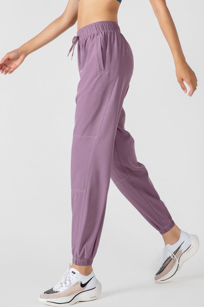 Basic Bae Drawstring Joggers with Pockets - S. M. & Co.