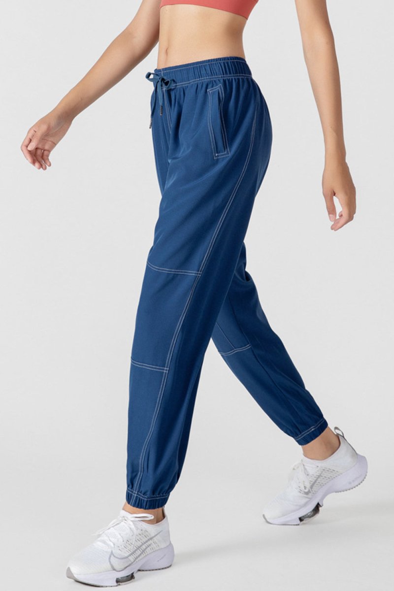 Basic Bae Drawstring Joggers with Pockets - S. M. & Co.