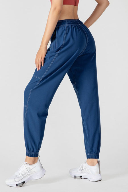 Basic Bae Drawstring Joggers with Pockets - S. M. & Co.