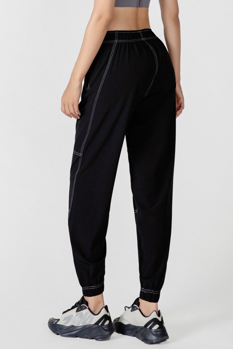 Basic Bae Drawstring Joggers with Pockets - S. M. & Co.