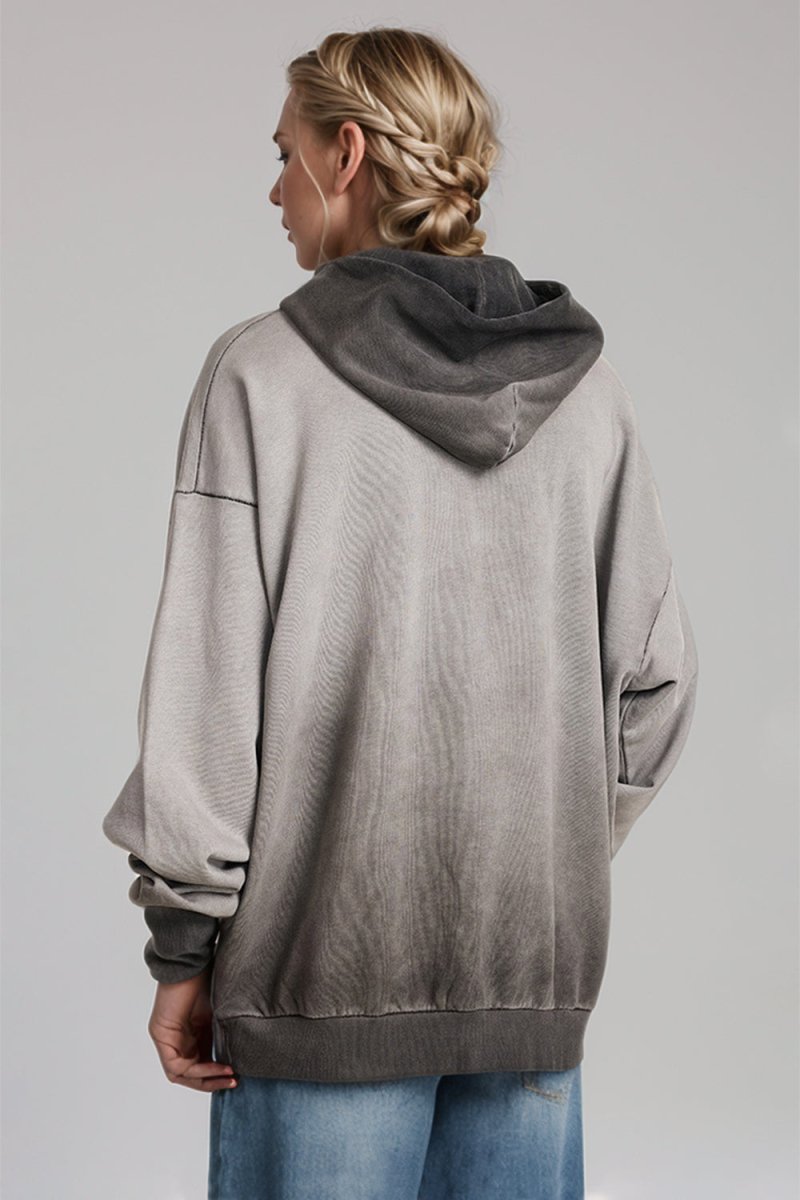 Basic Bae Drop Shoulder Long Sleeve Hoodie with Kangaroo Pocket - S. M. & Co.