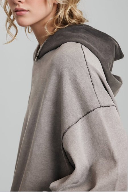 Basic Bae Drop Shoulder Long Sleeve Hoodie with Kangaroo Pocket - S. M. & Co.