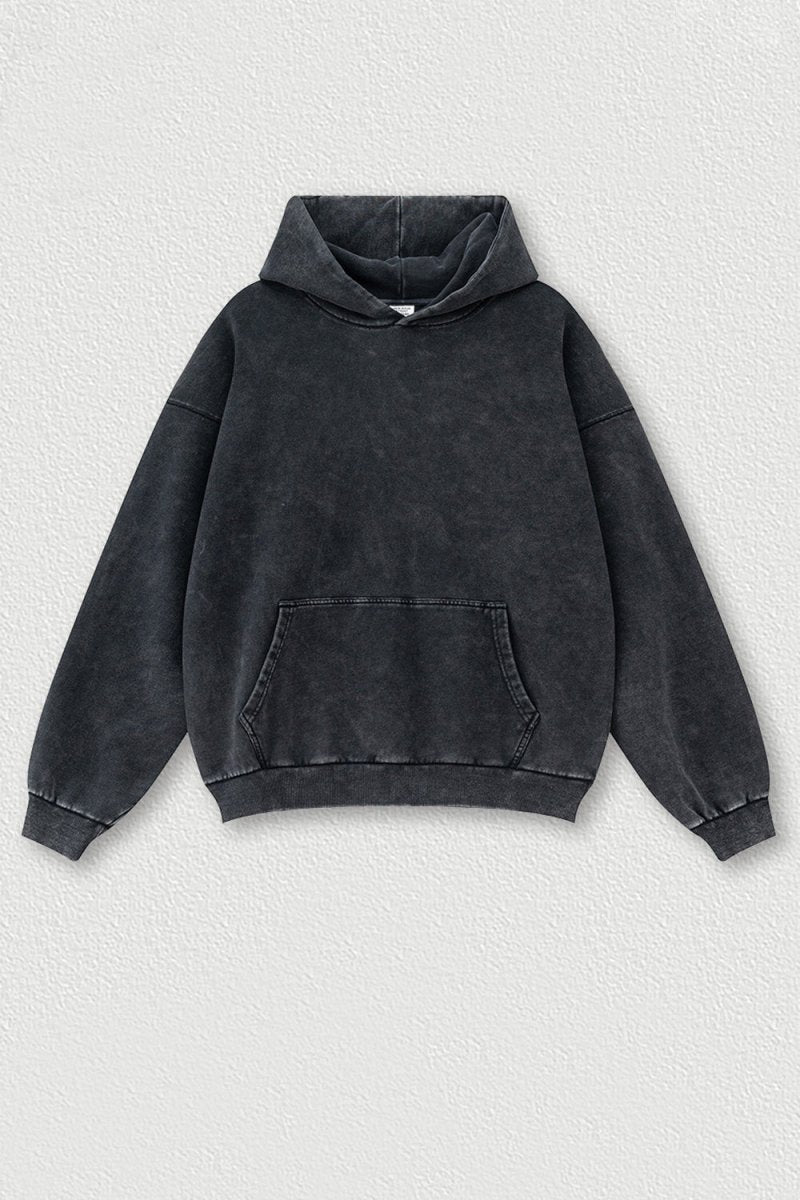 Basic Bae Drop Shoulder Long Sleeve Hoodie with Kangaroo Pocket - S. M. & Co.