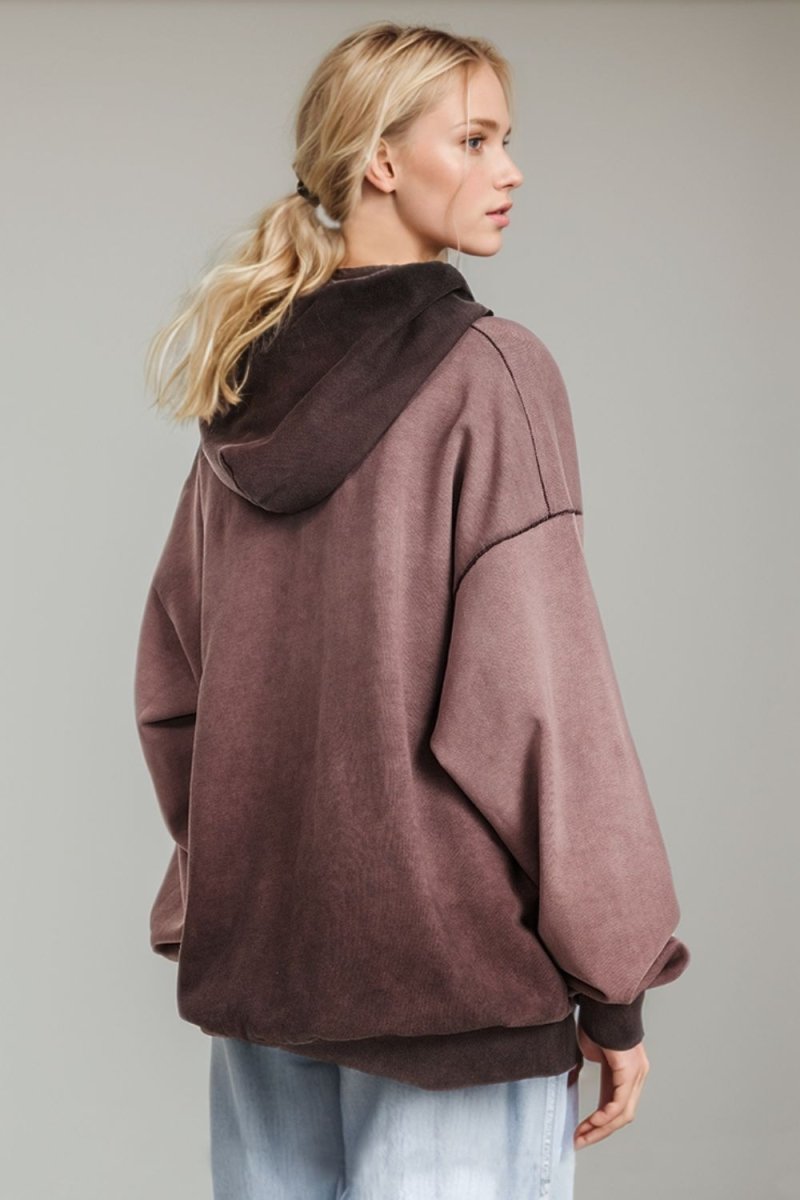 Basic Bae Drop Shoulder Long Sleeve Hoodie with Kangaroo Pocket - S. M. & Co.