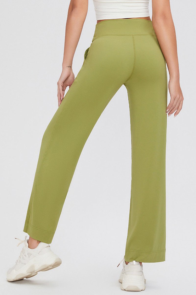 Basic Bae Full Size Drawstring High Waist Pants with Pockets - S. M. & Co.