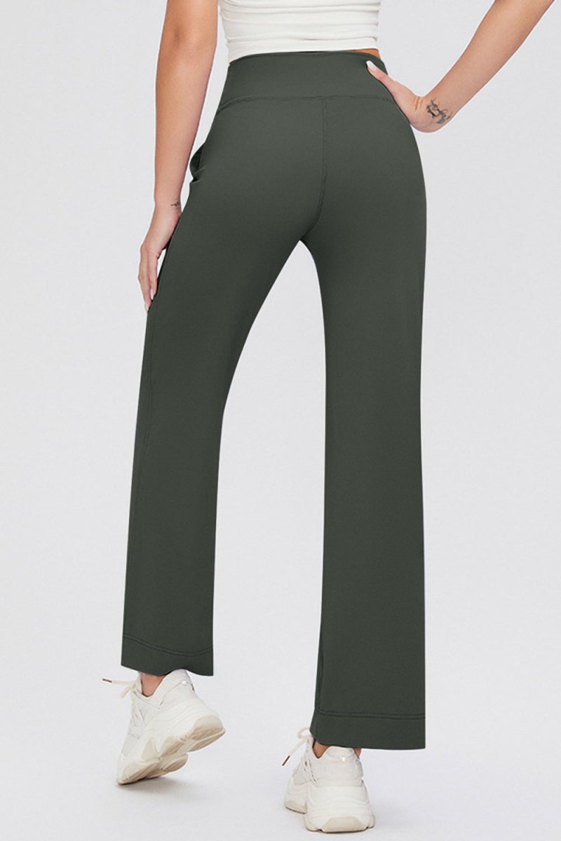 Basic Bae Full Size Drawstring High Waist Pants with Pockets - S. M. & Co.