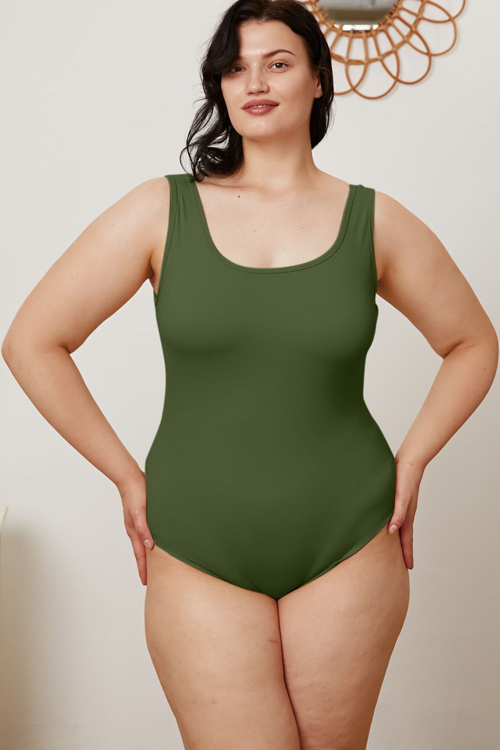 Basic Bae Full Size Square Neck Sleeveless Bodysuit - S. M. & Co. Bodysuit