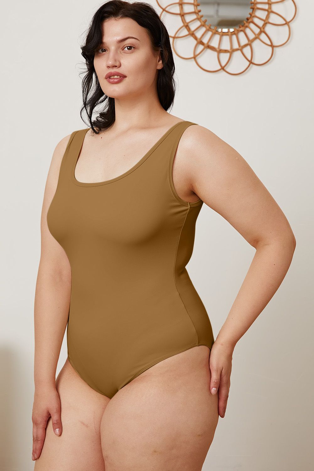 Basic Bae Full Size Square Neck Sleeveless Bodysuit - S. M. & Co. Bodysuit