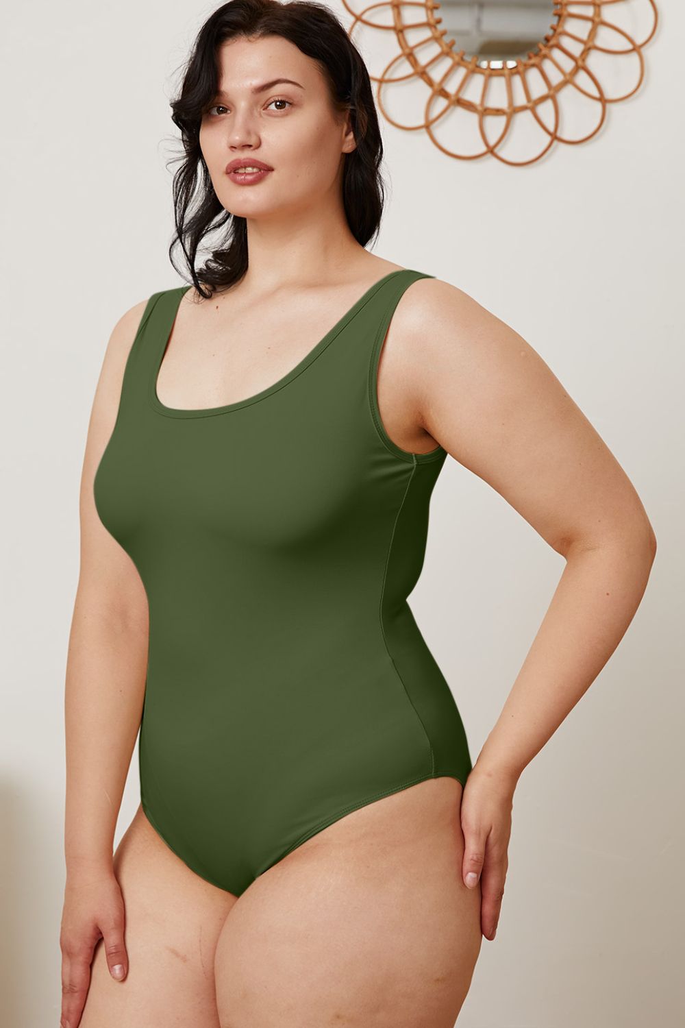 Basic Bae Full Size Square Neck Sleeveless Bodysuit - S. M. & Co. Bodysuit