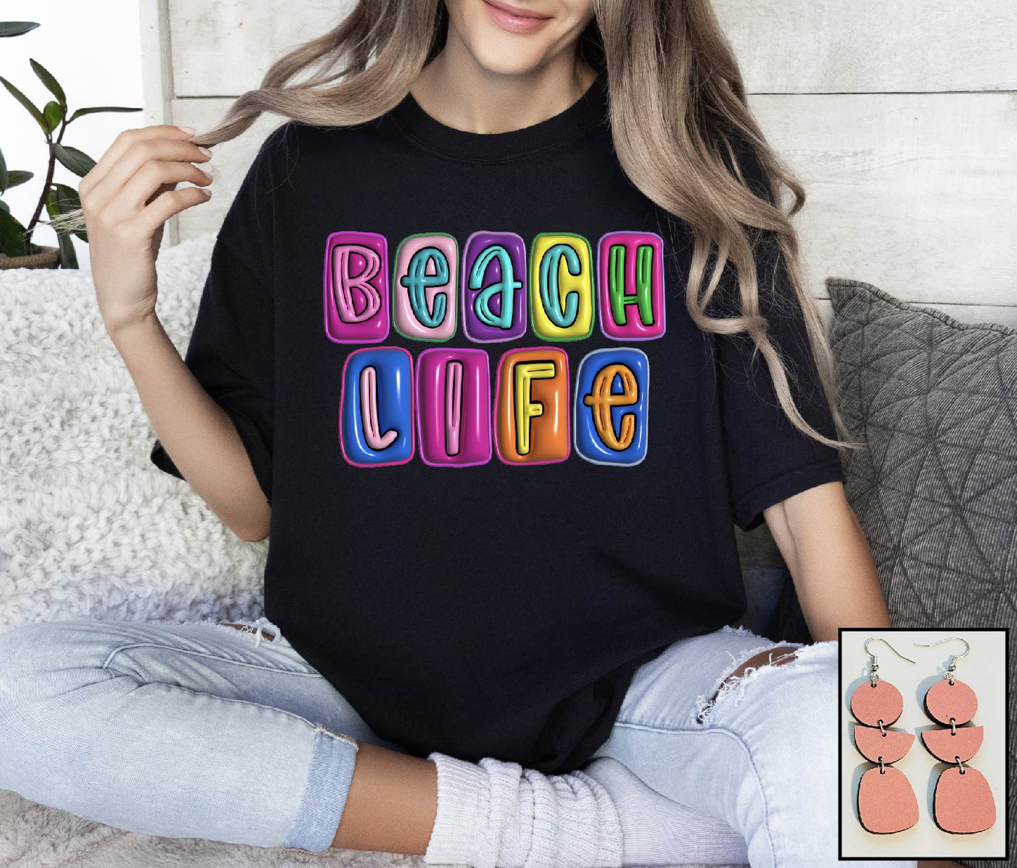 Beach Life- Puff Look - S. M. & Co. T-Shirt