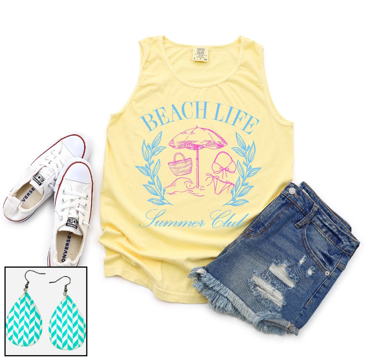 Beach Life Summer Club - S. M. & Co. Tank Tops