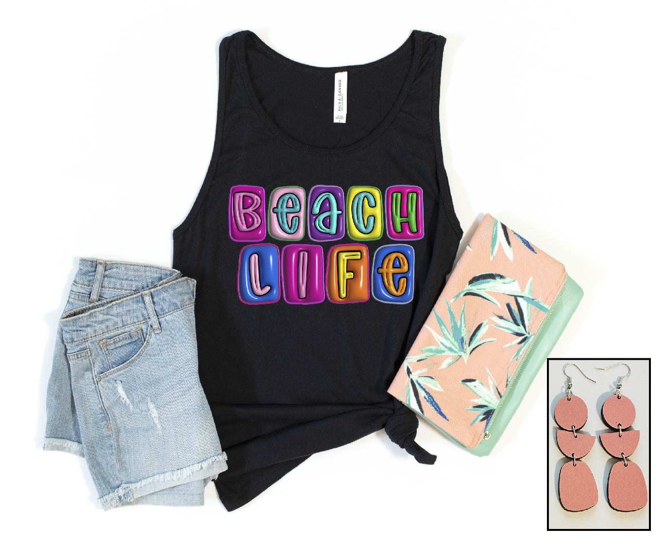 Beach Life- Puff Look (Tank) - S. M. & Co. T-Shirt