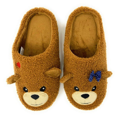 Bear Hug - Women's Slip On House Animal Slippers - S. M. & Co. Slippers