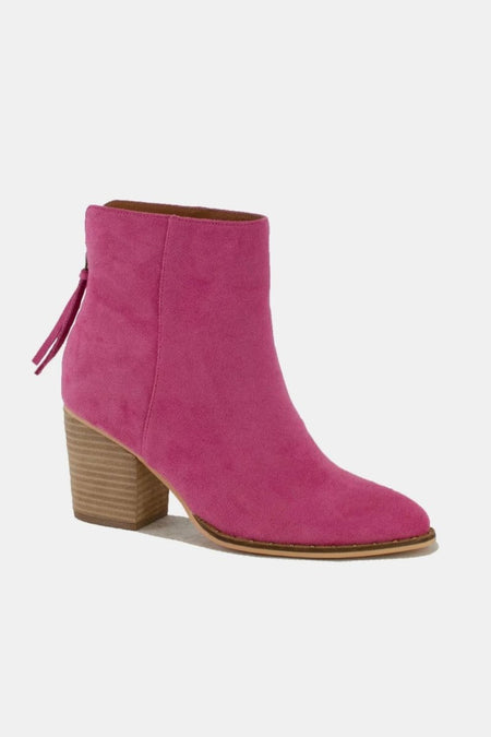 Beast Fashion Suede Point Toe Ankle Booties - S. M. & Co.