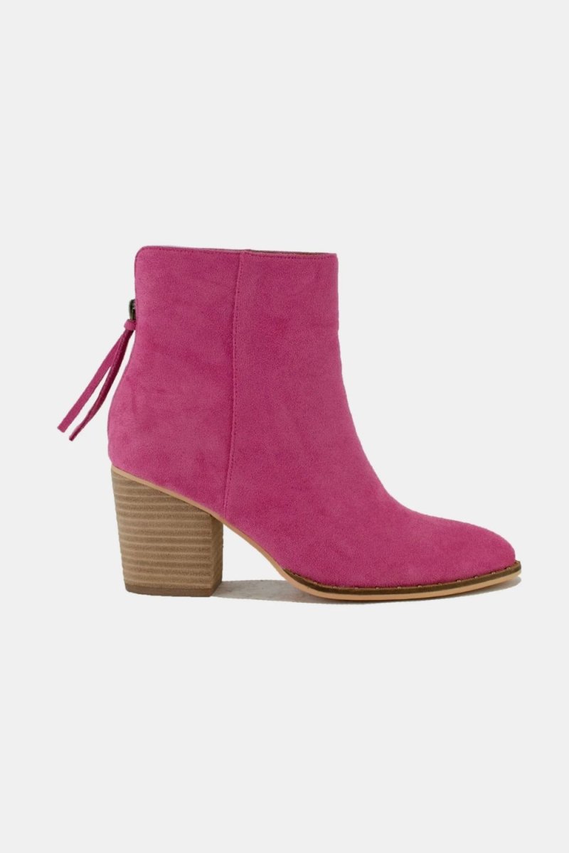 Beast Fashion Suede Point Toe Ankle Booties - S. M. & Co.