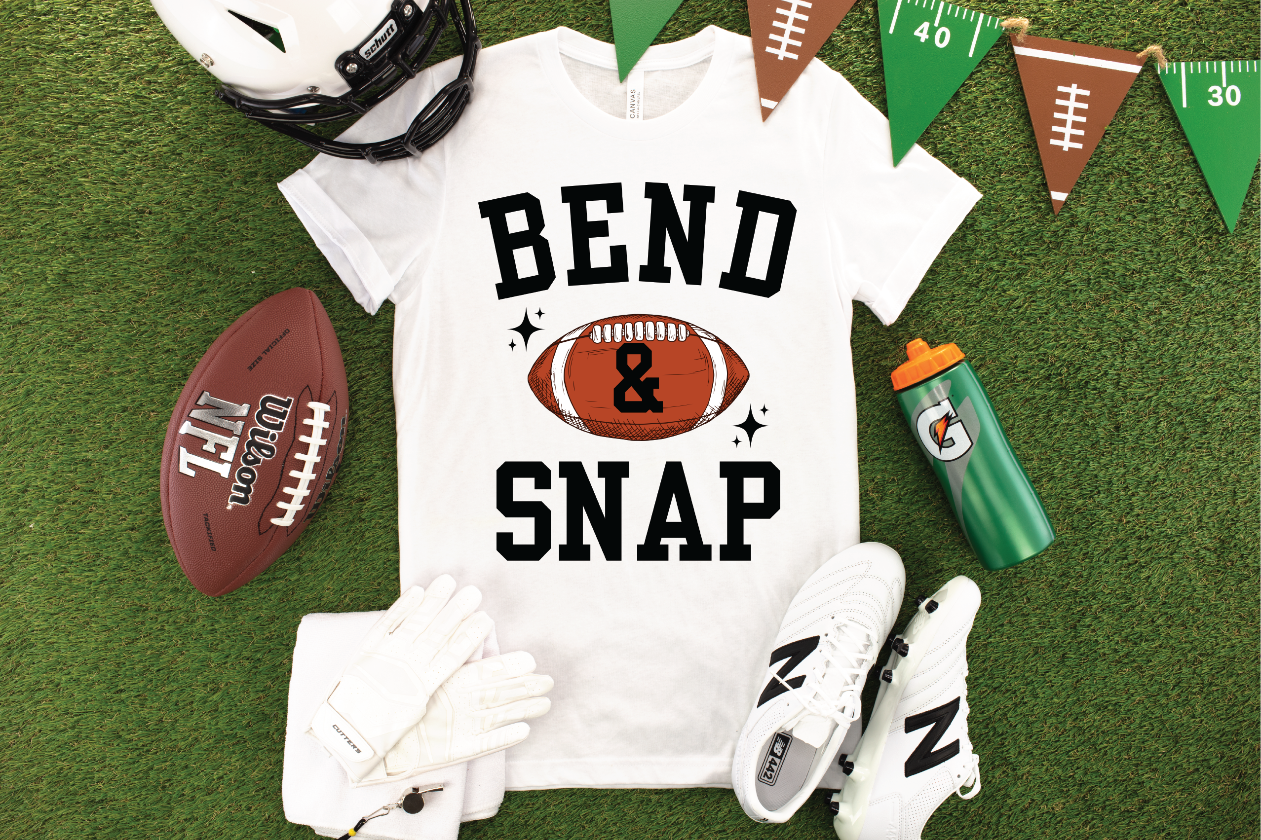Bend and Snap- Football Graphic T-shirt
