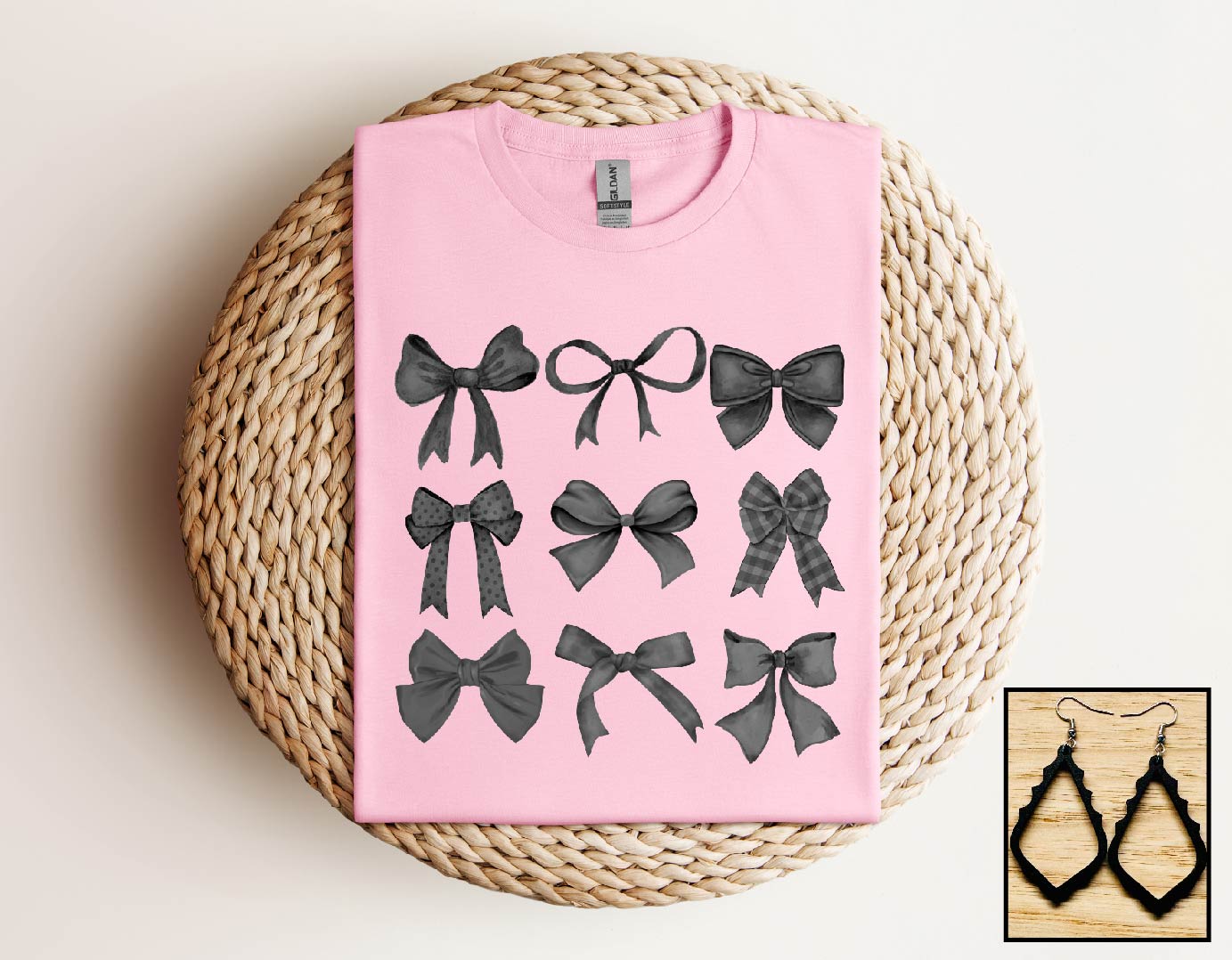 Black Coquette Bows - S. M. & Co. T-Shirt