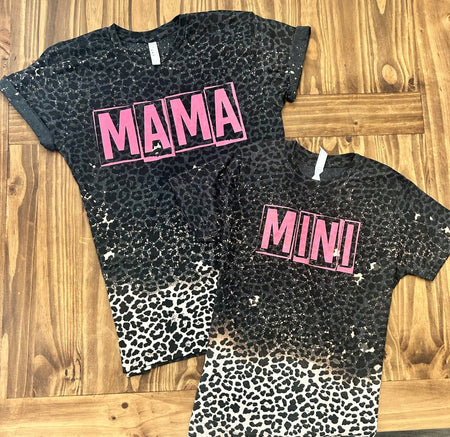 Bleached Mama/Mini Leopard & Camo - S. M. & Co. Shirts & Tops