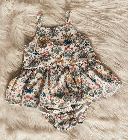 Botanical Skirted Romper - S. M. & Co.