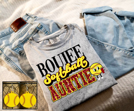 Boujee Softball Auntie - S. M. & Co. Shirts & Tops