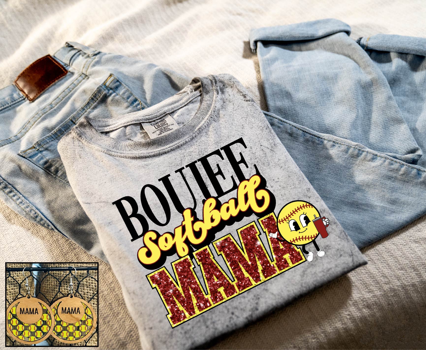 Boujee Softball Mama - S. M. & Co. Shirts & Tops