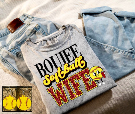 Boujee Softball Wife - S. M. & Co. Shirts & Tops