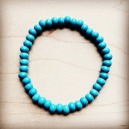 Bracelet Bar-Blue Turquoise Stackable Bracelet - S. M. & Co. Bracelet