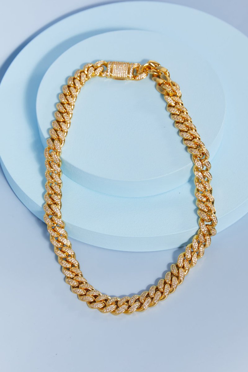 Brass Curb Chain Necklace - S. M. & Co.