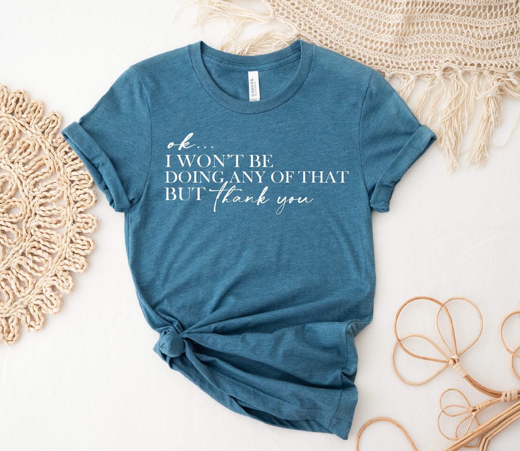 But Thank You- Teal - S. M. & Co. T-Shirts