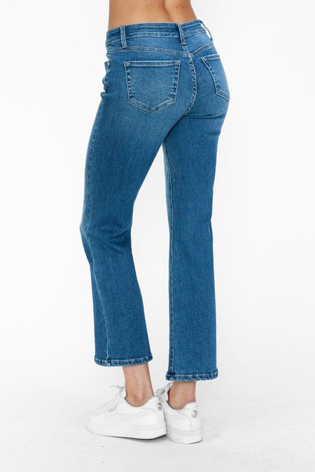 bytos Full Size Cat's Whiskers Mid Rise Ankle Jeans - S. M. & Co.