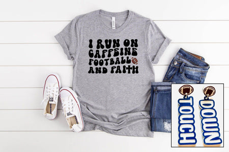 Caffeine, Football, Faith - S. M. & Co. T-Shirt