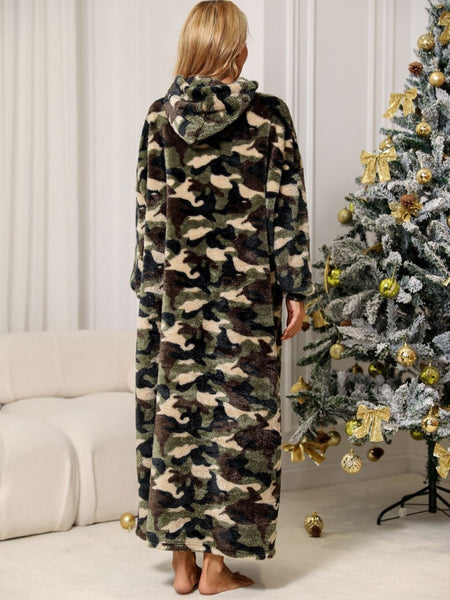 Camouflage Hooded Teddy Night Dress - S. M. & Co.