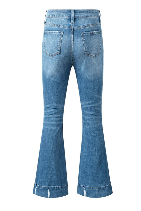 Cat's Whisker Bootcut Jeans with Pockets - S. M. & Co.