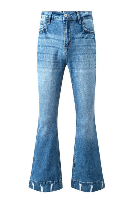 Cat's Whisker Bootcut Jeans with Pockets - S. M. & Co.