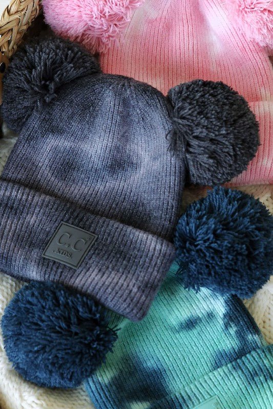 CC Baby Pom Pom Tie-Dye Beanie - S. M. & Co. Beanie