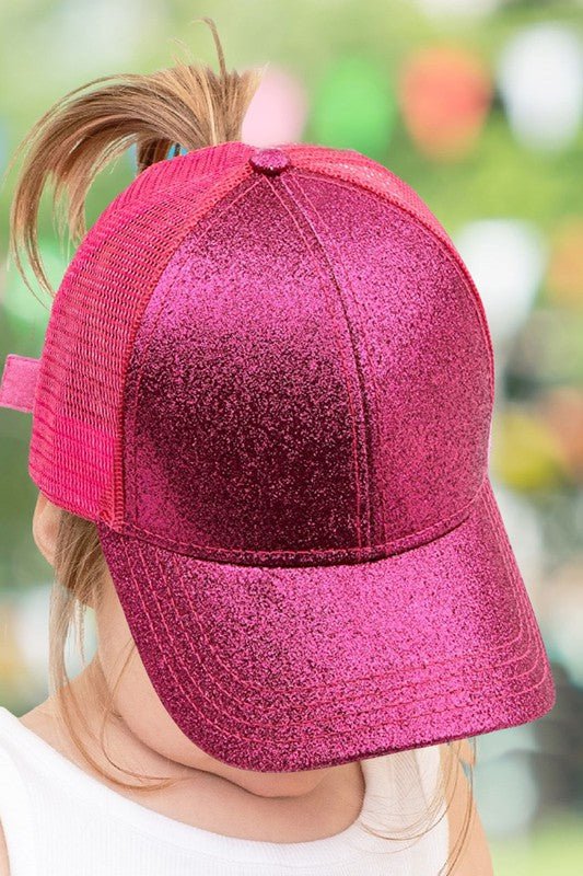 CC Kids Glitter Pony Caps - S. M. & Co. Pony Caps