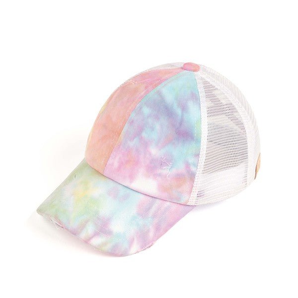 CC Kids Tie-Dye Criss-Cross Pony Cap - S. M. & Co. Pony Caps