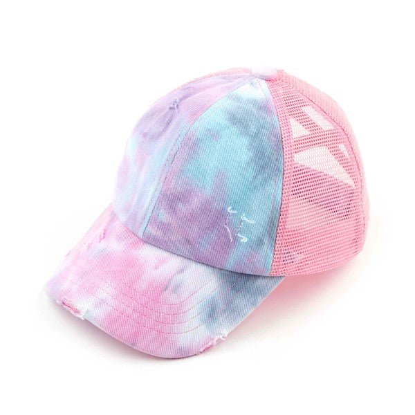 CC Kids Tie-Dye Criss-Cross Pony Cap - S. M. & Co. Pony Caps