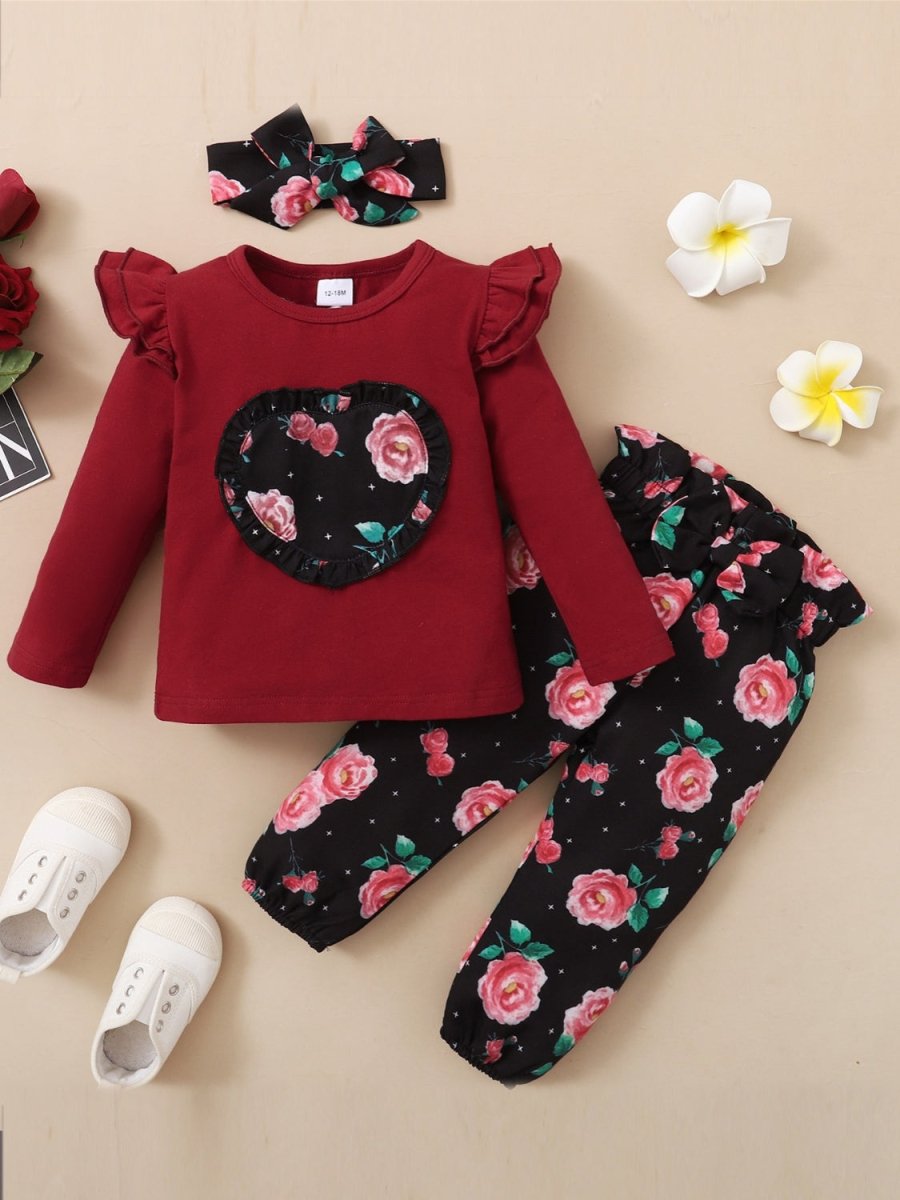 Children's Bow Headbands, Top and Pants Set - S. M. & Co.