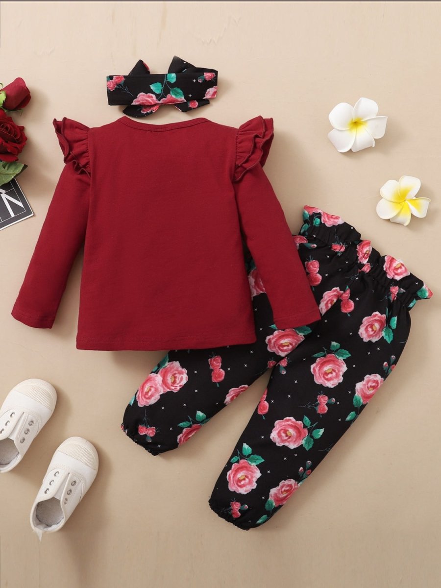 Children's Bow Headbands, Top and Pants Set - S. M. & Co.