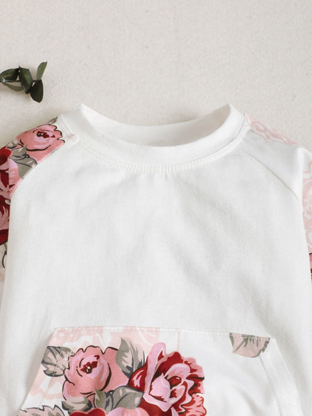 Children's Floral Top and Pants Set - S. M. & Co.