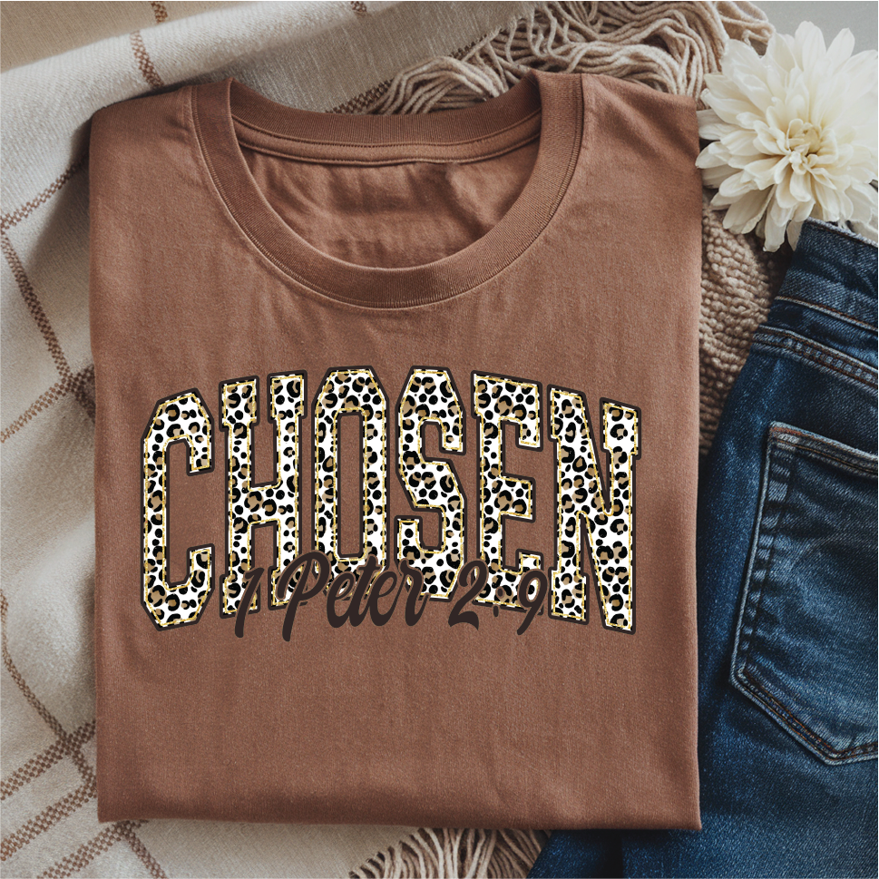 Chosen Leopard Graphic T-Shirt