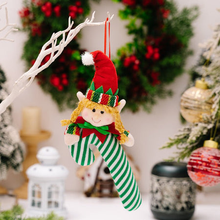 Christmas Candy Cane Hanging Ornament - S. M. & Co.