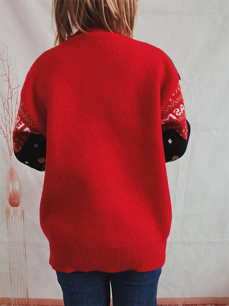 Christmas Element Long Sleeve Sweater - S. M. & Co.