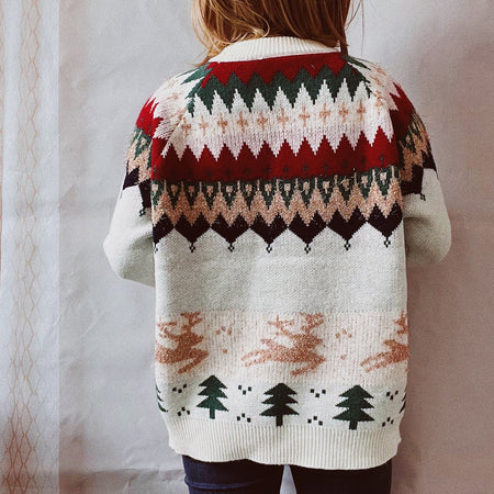 Christmas Element Long Sleeve Sweater - S. M. & Co.