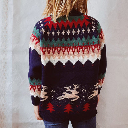 Christmas Element Long Sleeve Sweater - S. M. & Co.