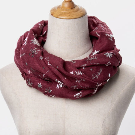 Christmas Element Polyester Scarf - S. M. & Co.