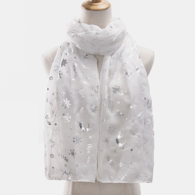 Christmas Element Polyester Scarf - S. M. & Co.